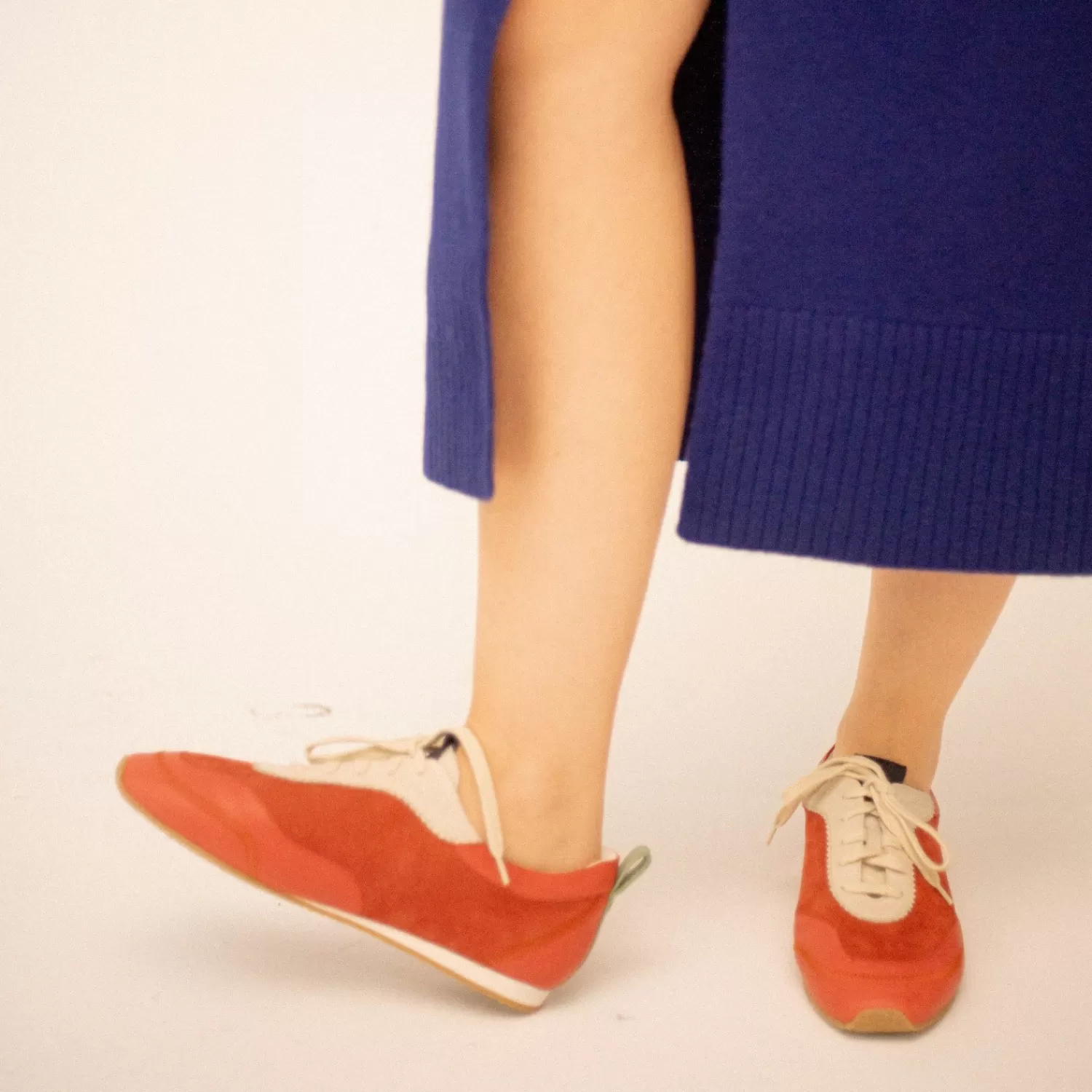 Balagan Ritza Sneakersy, Vintage Czerwony Nubuk