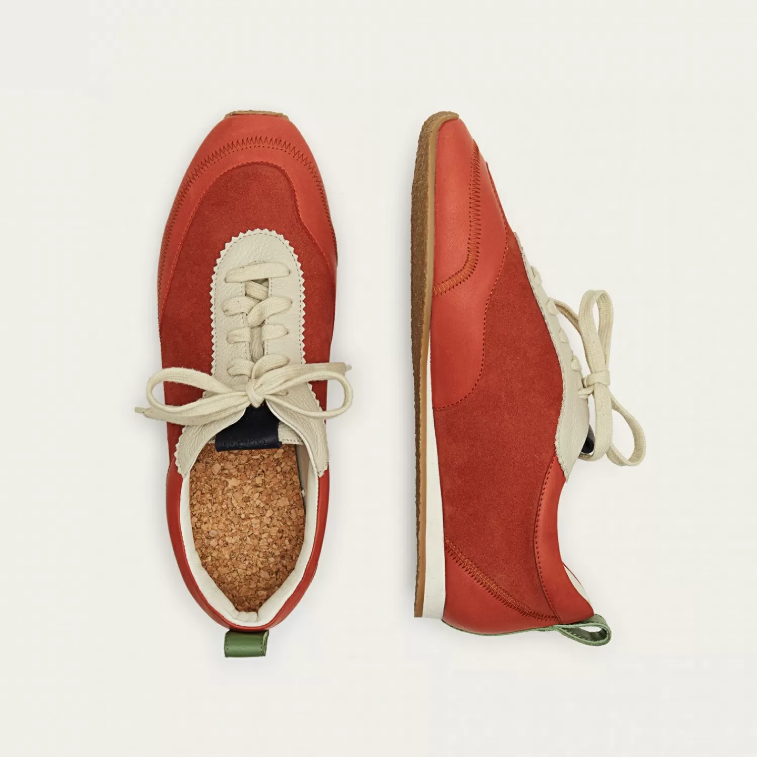 Balagan Ritza Sneakersy, Vintage Czerwony Nubuk